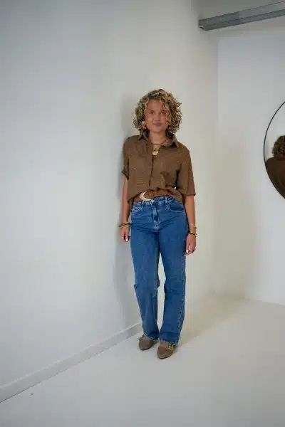 Iris Blouse Camel - Afbeelding 6