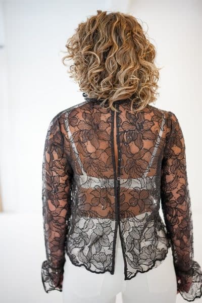 Sophia Blouse Choco Glitter - Afbeelding 2