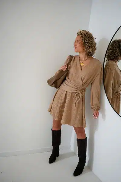 Hailey Dress Beige - Afbeelding 6