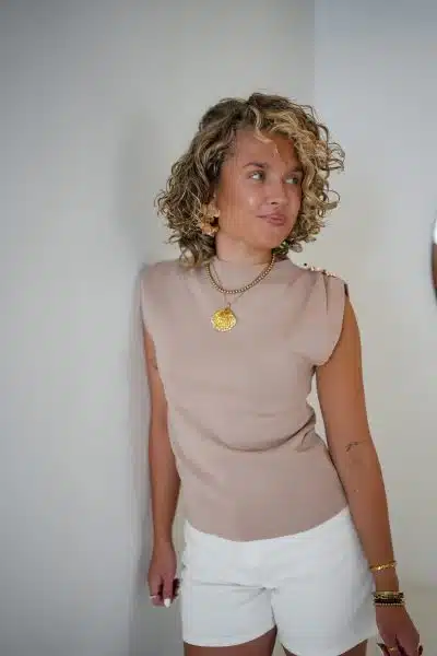 Joni Top Taupe - Afbeelding 4