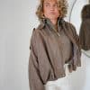 Zira Suedine Jacket Taupe