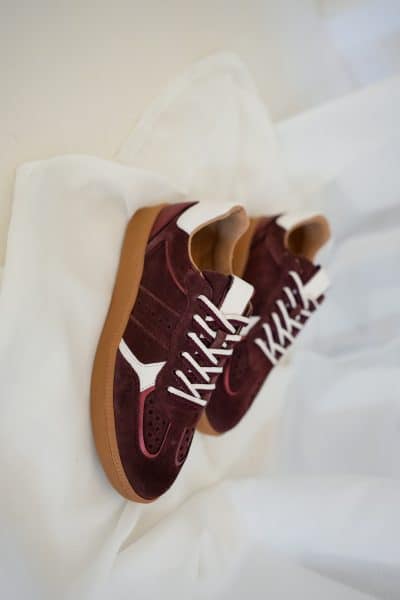 Dwrs Mirabel Bordeaux Offwhite Sneaker - Afbeelding 2