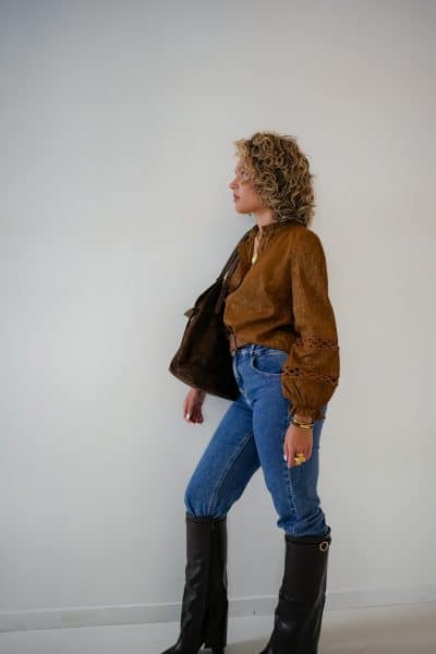 Vive Brown Blouse - Afbeelding 5