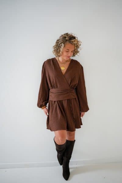 Abby Dress Choco - Afbeelding 5