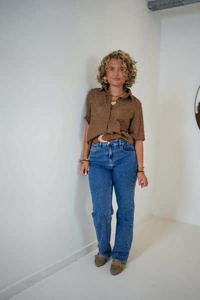 Iris Blouse Camel - Afbeelding 8