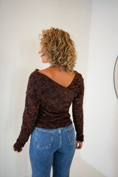 Mowi Lace Top Choco - Afbeelding 4