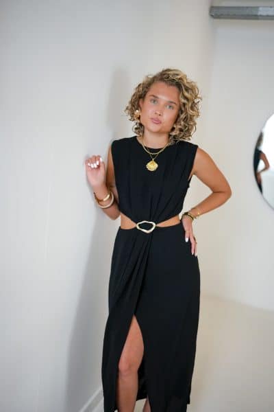 Lora Cutout Dress Black - Afbeelding 3