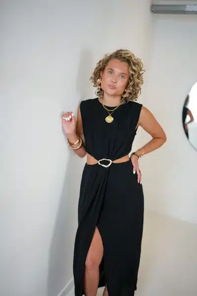 Lora Cutout Dress Black - Afbeelding 3