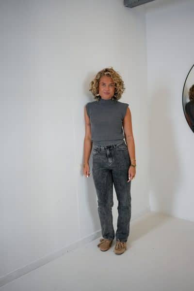 Ivy Lurex Top Grey - Afbeelding 4