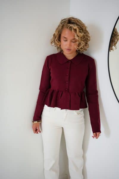 Zoey Top Bordeaux - Afbeelding 5