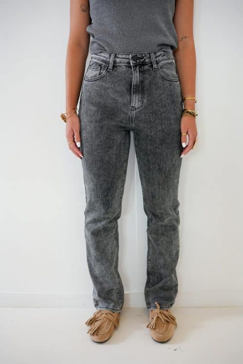 Pilar Straight Jeans Grey 2695
