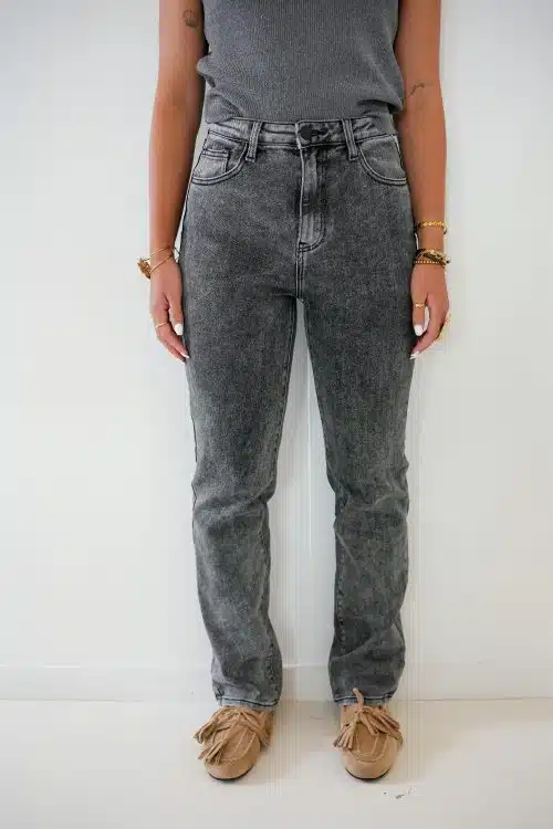Pilar Straight Jeans Grey 2695
