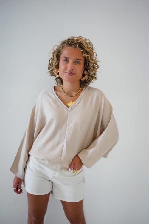 Abby Blouse Beige