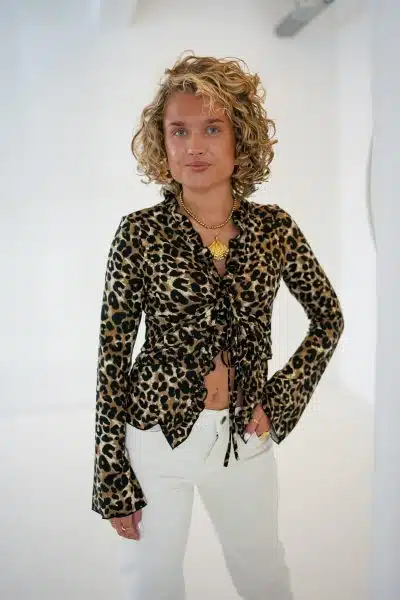 Liona Blouse Leopard - Afbeelding 5