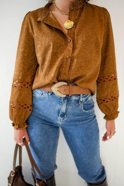 Vive Brown Blouse - Afbeelding 6