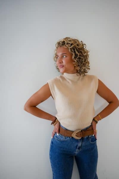 Ivy Top Beige - Afbeelding 2