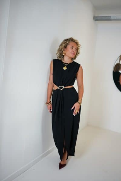 Lora Cutout Dress Black - Afbeelding 5