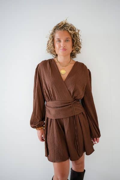 Abby Dress Choco - Afbeelding 4