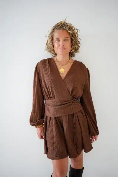 Abby Dress Choco - Afbeelding 4
