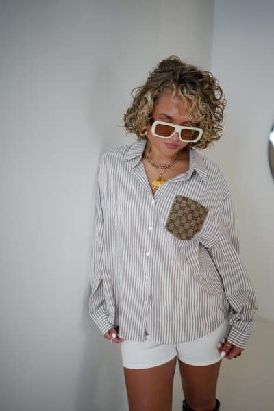 Gigi Blouse Beige - Afbeelding 3