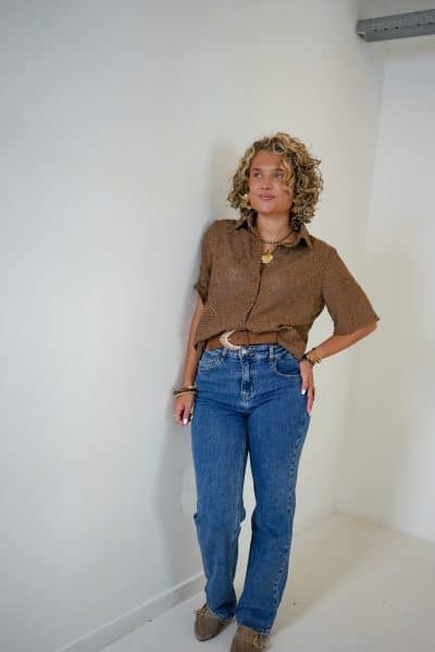Iris Blouse Camel - Afbeelding 4
