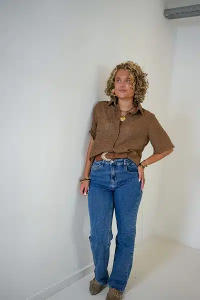 Iris Blouse Camel - Afbeelding 4