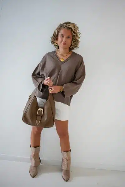 Abby Blouse Khaki - Afbeelding 4