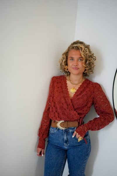 Noella Wraptop Rust - Afbeelding 4