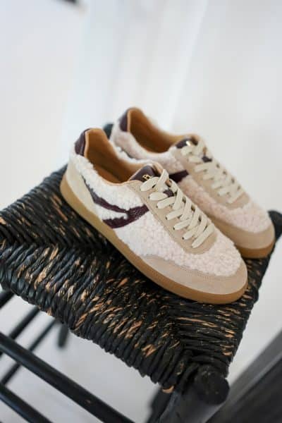 Babouche Mia Sneakers Teddy Bordeaux Beige - Afbeelding 4