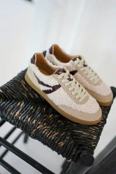 Babouche Mia Sneakers Teddy Bordeaux Beige - Afbeelding 4