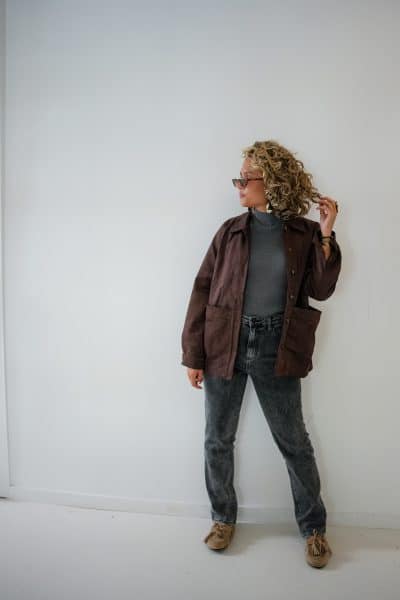 Sienna Suede Jacket Brown - Afbeelding 3