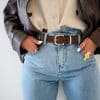 Fur Belt Brown