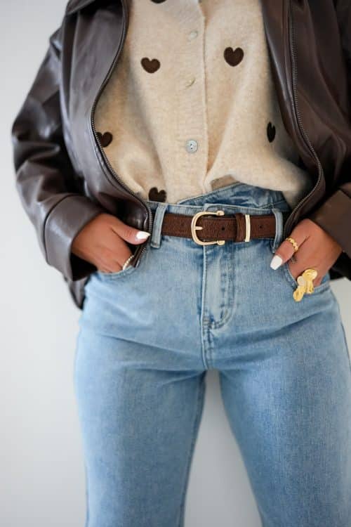 Fur Belt Brown