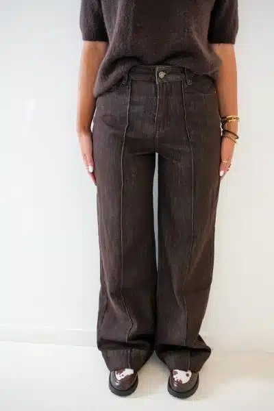 Joy Straight Jeans Choco - Afbeelding 2