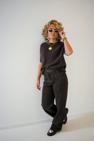 Gaelle Sweater Choco - Afbeelding 2