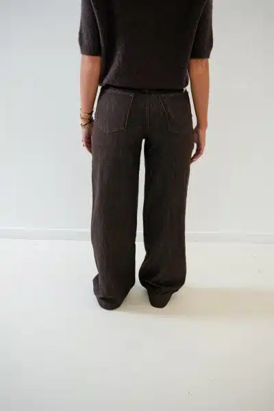 Joy Straight Jeans Choco - Afbeelding 3