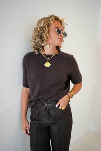 Gaelle Sweater Choco - Afbeelding 4
