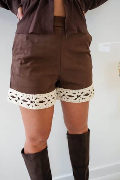 Maia Short Brown Embroidery - Afbeelding 4
