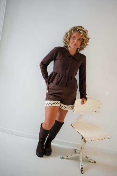 Zoey Top Choco - Afbeelding 4