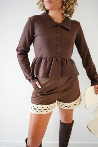 Zoey Top Choco - Afbeelding 3