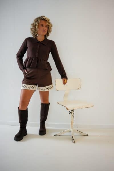 Zoey Top Choco - Afbeelding 2