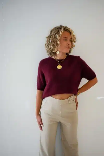 Gaelle Sweater Bordeaux - Afbeelding 3