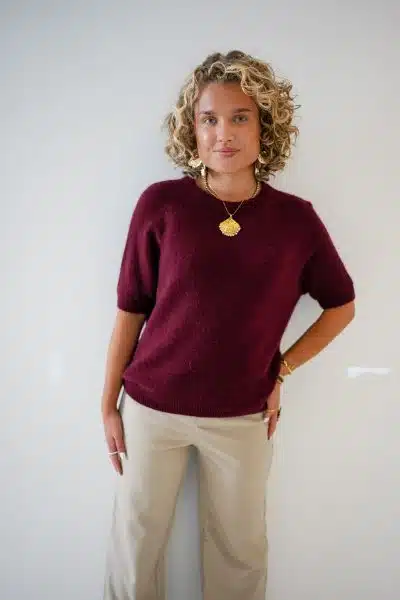 Gaelle Sweater Bordeaux - Afbeelding 2