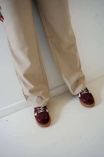 Dwrs Mirabel Bordeaux Offwhite Sneaker - Afbeelding 3