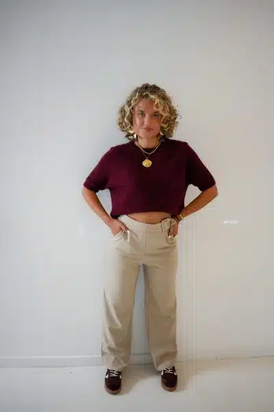 Gaelle Sweater Bordeaux - Afbeelding 6