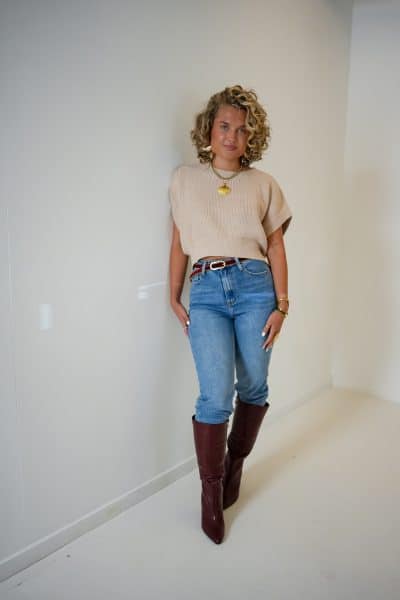 Tobi Top Beige - Afbeelding 2