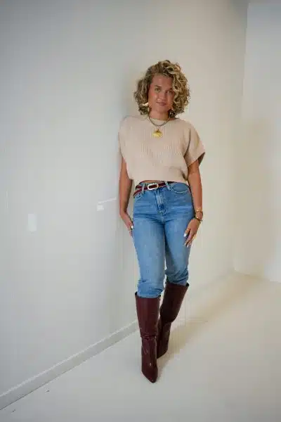 Tobi Top Beige - Afbeelding 2