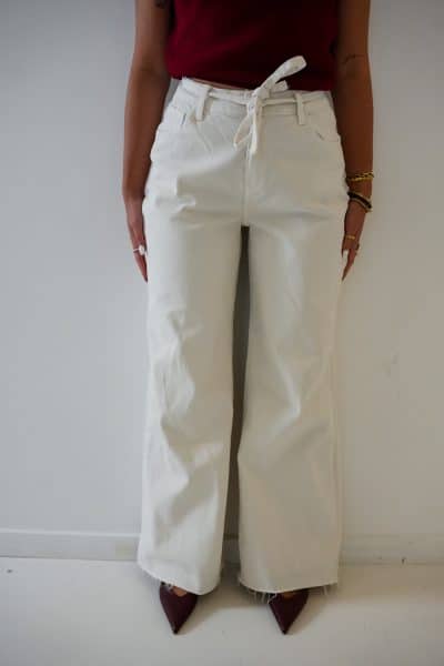 Steffi Wide Leg Offwhite 3065