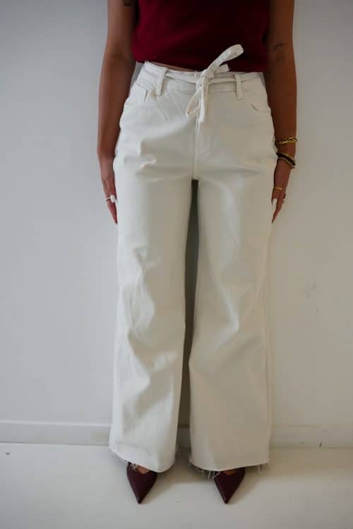Steffi Wide Leg Offwhite 3065