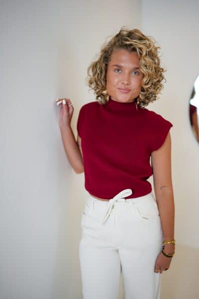 Ivy Top Bordeaux - Afbeelding 6
